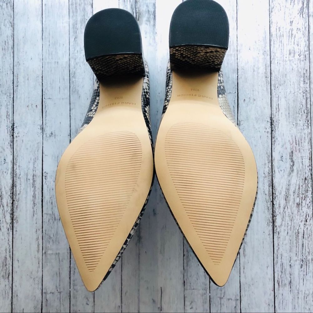 Marc Fisher Ragni Mule Snake Print | Size 10 - image 3